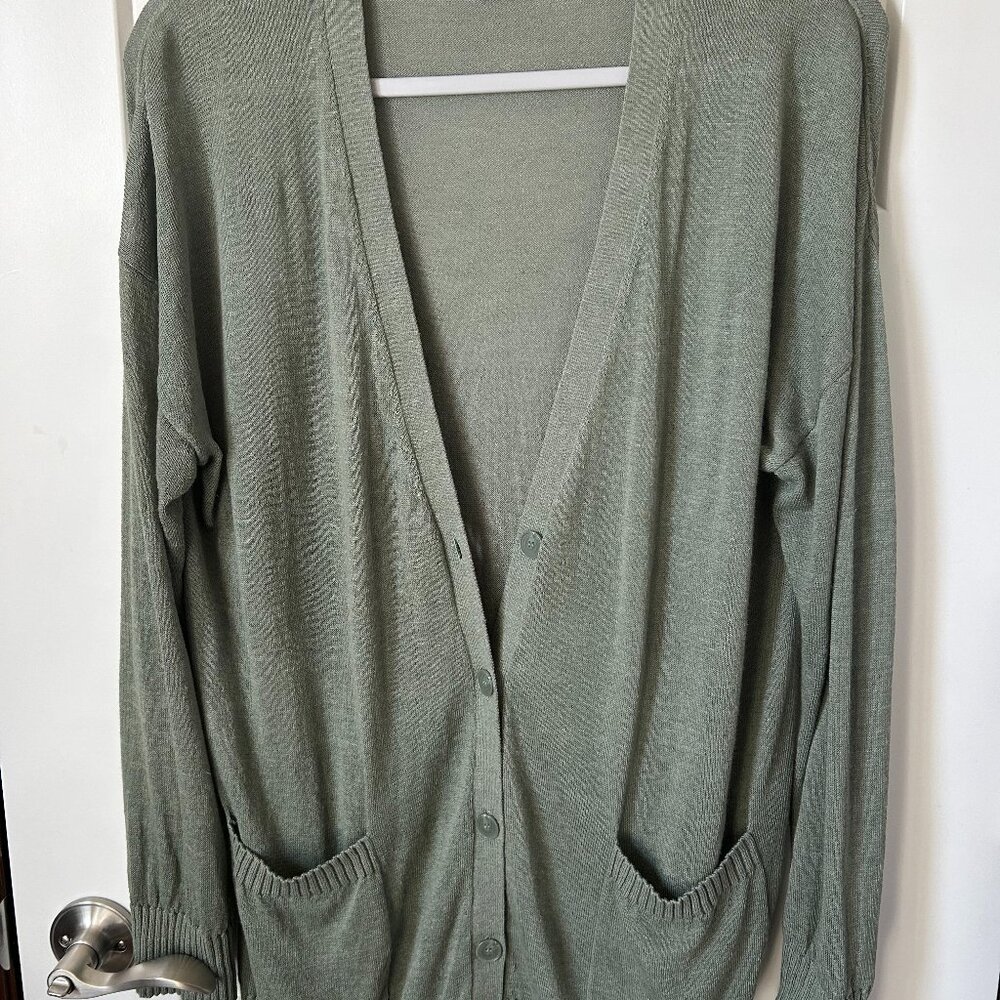 Linen-Blend Cardigan [Nordstroms]